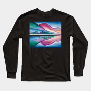 High Resolution Lake George Reflection by Georgia O'Keeffe Long Sleeve T-Shirt